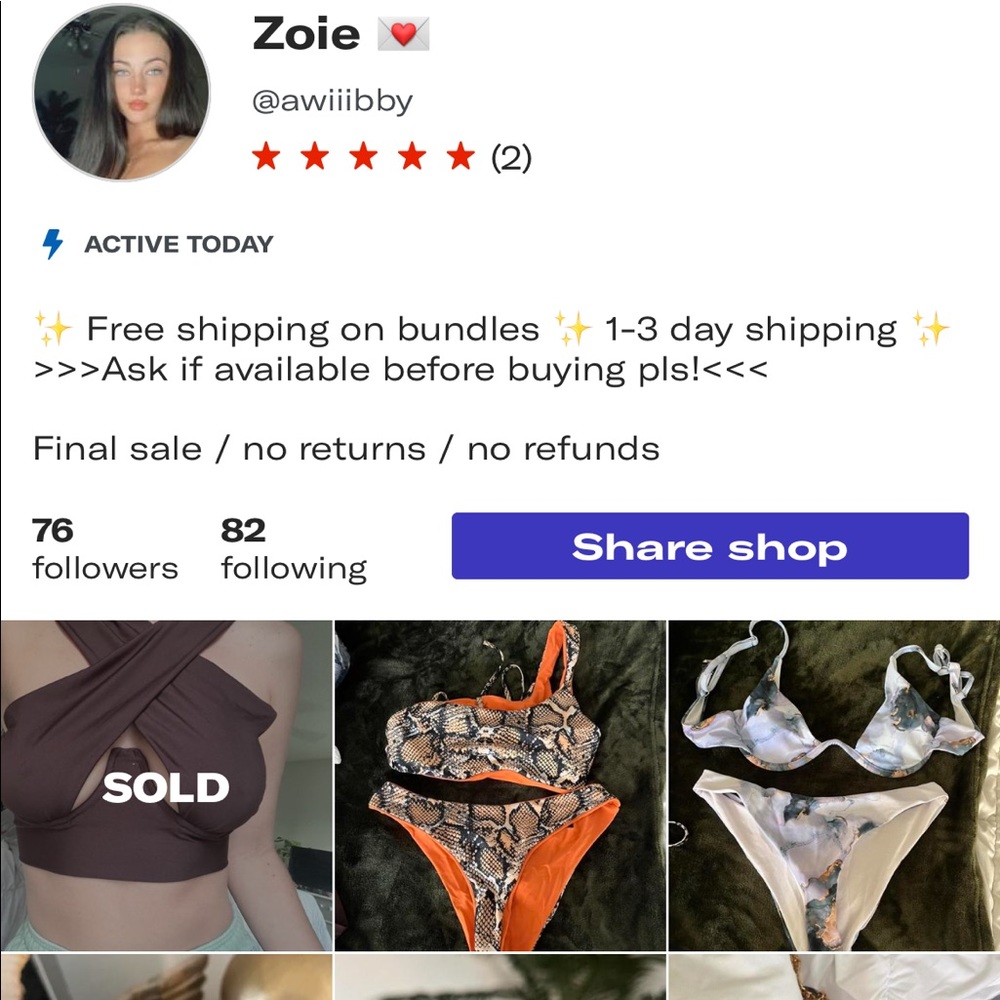 Follow my Depop! :)
